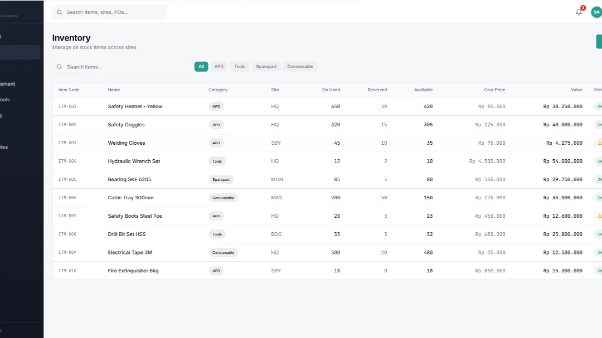 WIMS - Warehouse Inventory Management System - 1