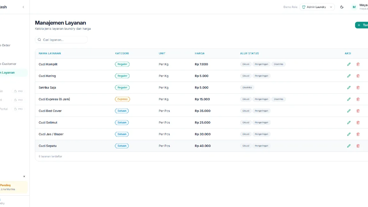 LOMP - Laundry Operations Management Platform - 5
