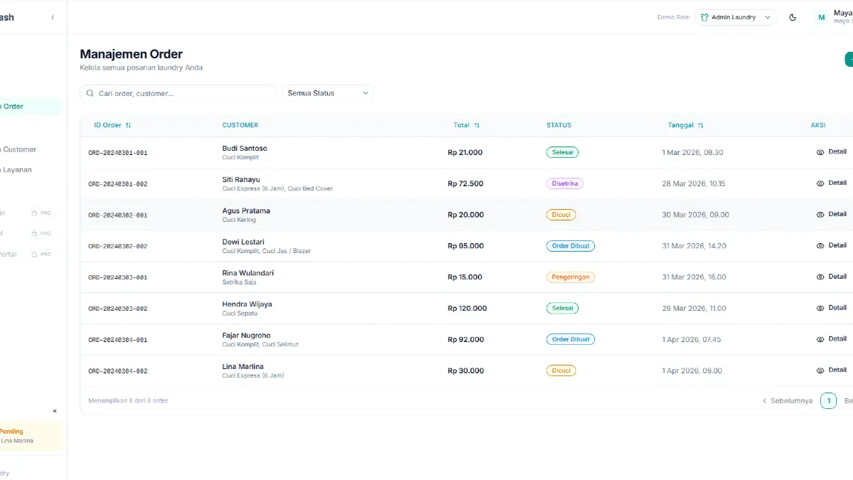LOMP - Laundry Operations Management Platform - 3